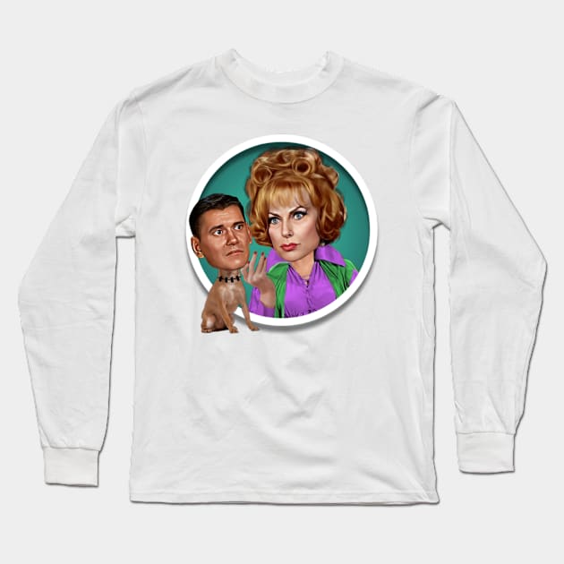 Bewitched - Endora and Darrin Long Sleeve T-Shirt by Zbornak Designs